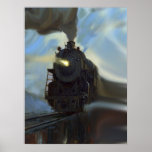 Reflected Train Poster