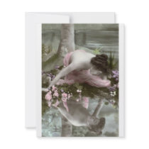 *Reflecting Beauty* Vintage Woman Custom Invites