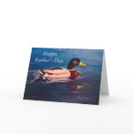 Reflecting Mallard Father's Day Card