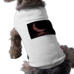 Reflection Crescent Moon On Lake Red pet clothing