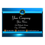 REFLECTIONS 2 SAPPHIRE monogram white black blue Business Cards