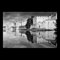 Reflections from a majestic Castle B&W posters