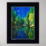 Reflections - Merced River - Yosemite Poster