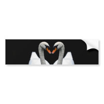 Reflections of Love, Heart Shape, White Swans