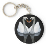 Reflections of Love, Heart Shape, White Swans