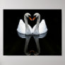 Reflections of Love, Heart Shape, White Swans