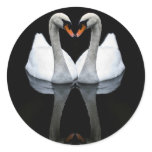 Reflections of Love, Heart Shape, White Swans
