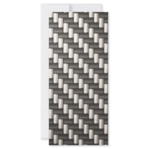 Reflective Carbon Fibre Textured Customized Rack Card
