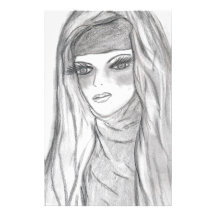 Reflective Mary Custom Stationery