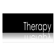 Reflective Text - Therapy - Business Card