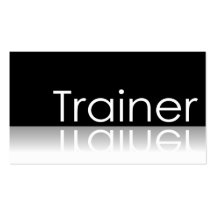 Reflective Text - Trainer - Business Card