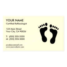 Reflexology Business Cards
