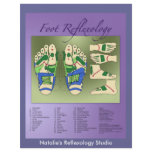 Reflexology chart flyer design