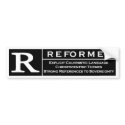 Reformed Bumper Sticker bumper stickers