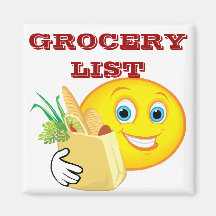 Refrigerator Magnet, groceries
