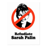 Refudiate Sarah Palin Post Card