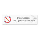 Refuse Economic Recession Bumper Sticker bumper stickers