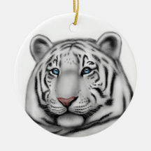Regal White Tiger Ornament