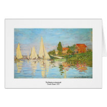 Regatta at Argenteuil by Claude Monet Greeting Card