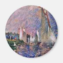 Regatta At Argenteuil By Pierre-Auguste Renoir Fridge Magnet