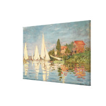 Regatta at Argenteuil, c.1872 Canvas Print