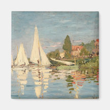 Regatta at Argenteuil, c.1872 Magnet