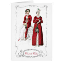 Regency Fashion Plate Christmas Holiday Card