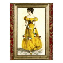 Regency Fashion - Yellow Wens Kaarten