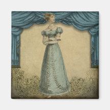 Regency Lady - Blue Koelkast Magneetjes