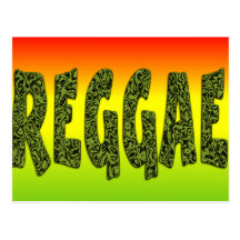 Reggae design post cards