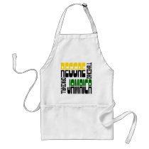 Reggae Jamaica Dance Hall Cube, 3 Colours Apron