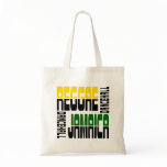 Reggae Jamaica Dance Hall Cube, 3 Colours Tote Bags