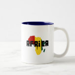 Reggae Map of Africa African Ragga Art Coffee Mugs