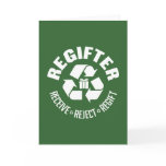Regifter - receive, reject, re-gift. card