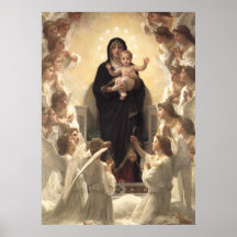Regina Angelorum by Bouguereau, Victorian Angels Posters