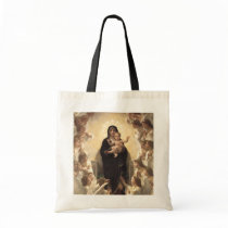 Regina Angelorum by William Adolphe Bouguereau Tote Bags
