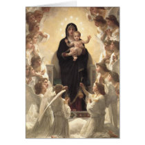 Regina Angelorum by William Adolphe Bouguereau Greeting Card