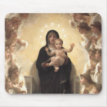 Regina Angelorum by William Adolphe Bouguereau Mouse Pads