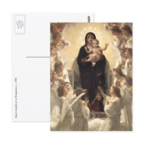 Regina Angelorum by William Adolphe Bouguereau Postcard