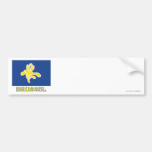 Region of Brussels Flag with Name (Dutch) Bumper Sticker