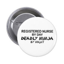 Registered Nurse Deadly Ninja Buttons