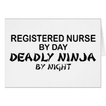 Registered Nurse Deadly Ninja Card