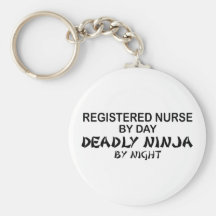 Registered Nurse Deadly Ninja Keychain