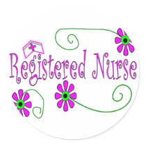 Registered Nurse gifts-- Round Sticker