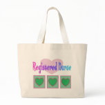 Registered Nurse HEARTS tote bag