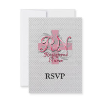 Registered Nurse, Pink Cross Swirls