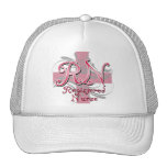 Registered Nurse, Pink Cross Swirls Trucker Hat