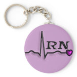 Registered Nurse "RN" Gifts QRS Design keychains