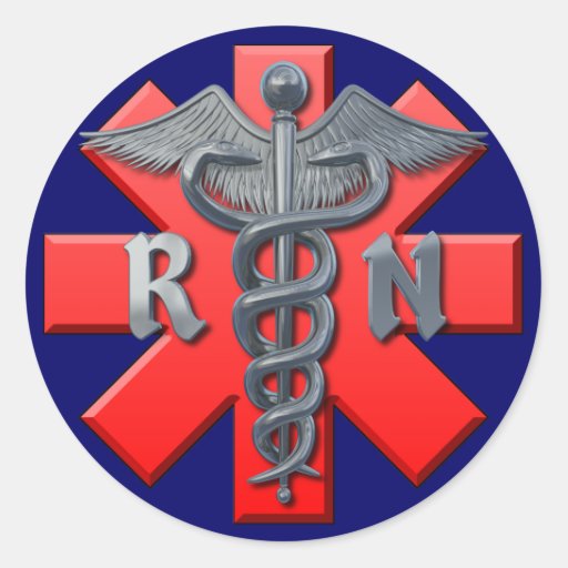 Registered Nurse Symbol Sticker