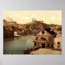 Regnitz and Michaelsberg Bamberg Bavaria Germany Posters